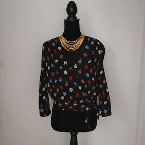 Madewell Wrap Blouse in Pressed Flowers